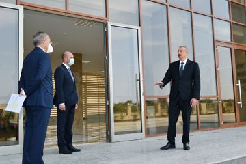 President Ilham Aliyev attended the inauguration of Vocational Education Center opened at Sumgayit Chemical Industry Park