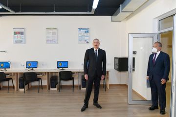 President Ilham Aliyev attended the inauguration of Vocational Education Center opened at Sumgayit Chemical Industry Park