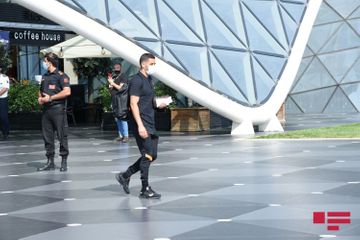 Galatasaray club arrived in Baku - PHOTOSESSION