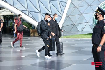 Galatasaray club arrived in Baku - PHOTOSESSION