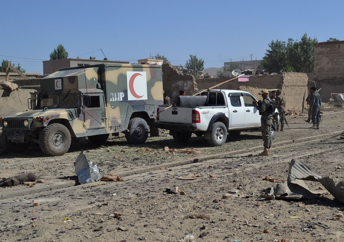 Civilians killed in airstrikes on Taliban base, Afghan official says
