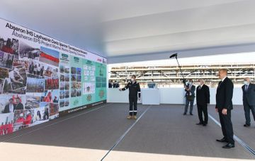 President Ilham Aliyev attended groundbreaking ceremony of Absheron field offshore operations