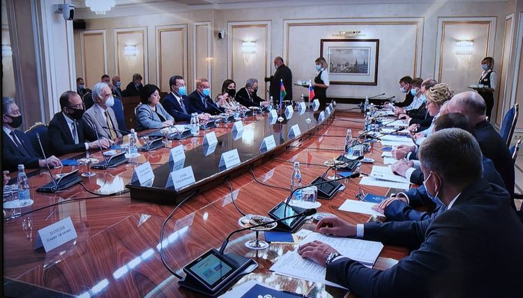 Valentina Matviyenko and Sahiba Gafarova hold meeting in Moscow - PHOTO