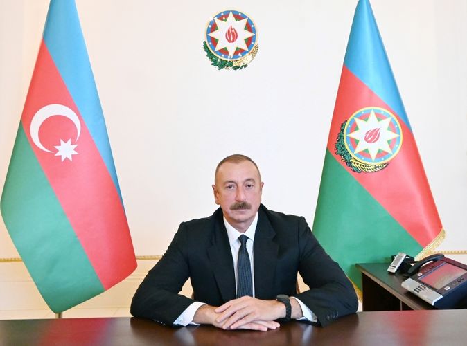 President Ilham Aliyev and UN Secretary General Antonio Guterres meet through videoconferencing