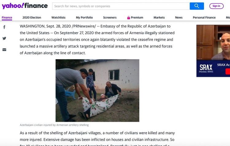 US media: "All members of the same family were killed by Armenian forces"