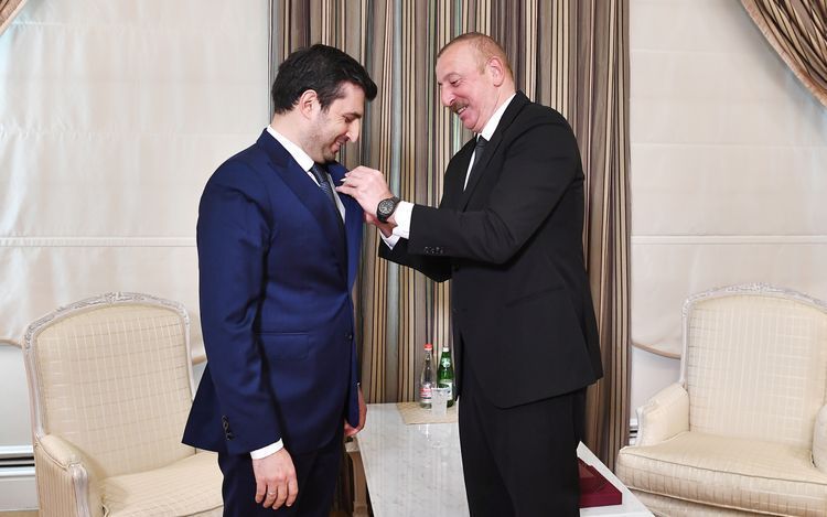 President Ilham Aliyev awards Selcuk Bayraktar with “Garabagh” Order