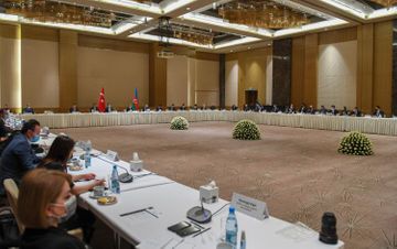 Turkish-Azerbaijani business meeting being held in Baku