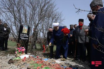 CMO chairman and heads of religious confessions visited Alley of Martyrs in Agdam