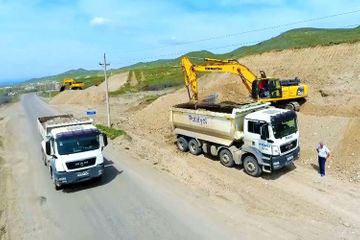 Construction of Khudafarin-Gubadli-Lachin automobile road launched - PHOTO