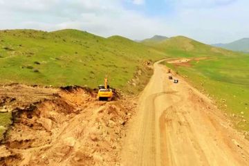 Construction of new Hadrut-Jabrayil-Shukurbayli highway is underway