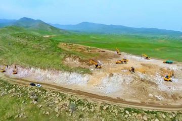 Construction of new Hadrut-Jabrayil-Shukurbayli highway is underway