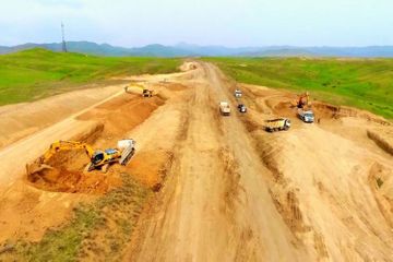 Construction of new Hadrut-Jabrayil-Shukurbayli highway is underway