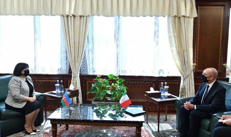 Chair of Milli Majlis Sahiba Gafarova met with Chairman of Italian Senate’s Standing Commission for External Affairs and Emigration 