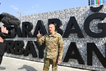 President Ilham Aliyev attended opening of Military Trophy Park in Baku - UPDATED