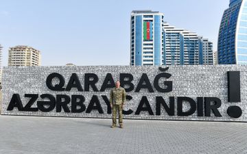 President Ilham Aliyev attended opening of Military Trophy Park in Baku - UPDATED
