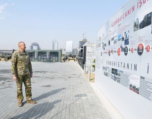 President Ilham Aliyev attended opening of Military Trophy Park in Baku - UPDATED