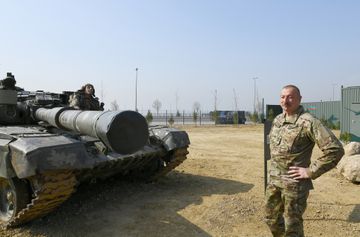 President Ilham Aliyev attended opening of Military Trophy Park in Baku - UPDATED