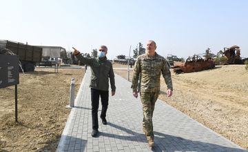 President Ilham Aliyev attended opening of Military Trophy Park in Baku - UPDATED