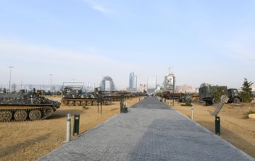 President Ilham Aliyev attended opening of Military Trophy Park in Baku - UPDATED