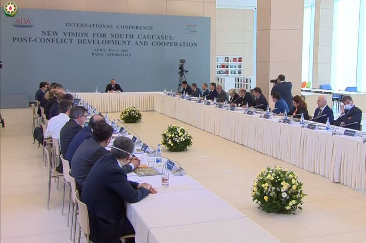 President Ilham Aliyev: "Though the ceasefire is being maintained still there are a lot of questions about post-conflict development"