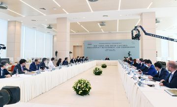 Azerbaijani President  attended a conference at the ADA entitled "New vision for South Caucasus: Post-conflict development and cooperation” - UPDATED