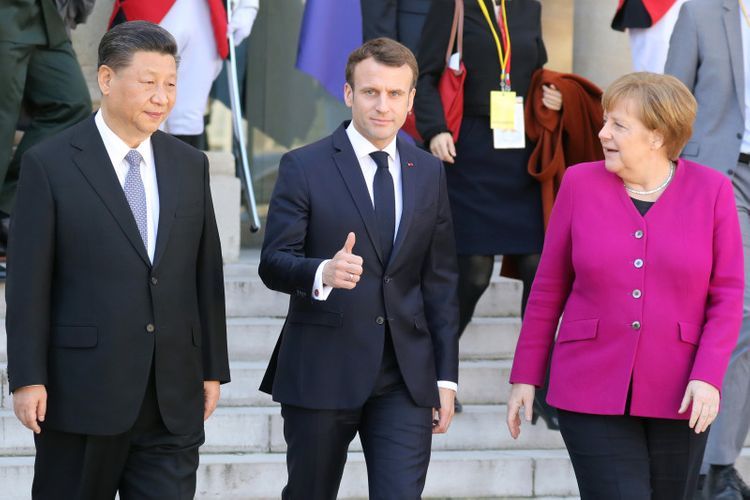 Leaders of Germany, France discuss climate policies with China's Xi 