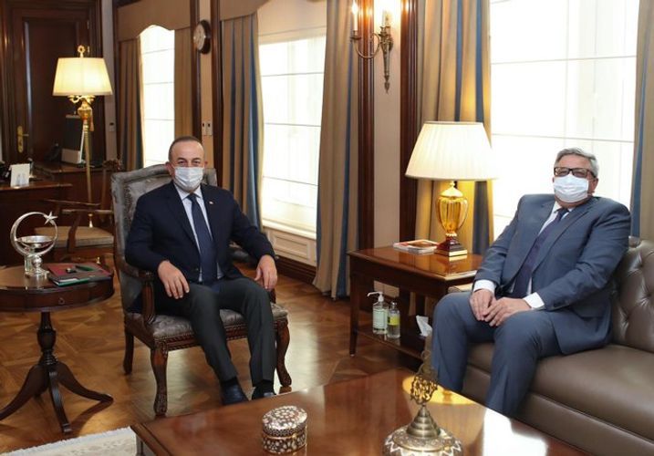 Turkish FM meets with Russia's ambassador to Turkey