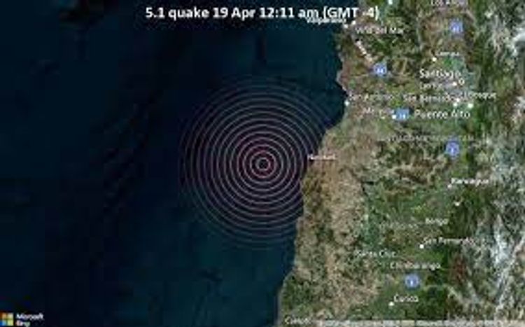 5.1-magnitude quake hits 81 km WSW of San Antonio, Chile