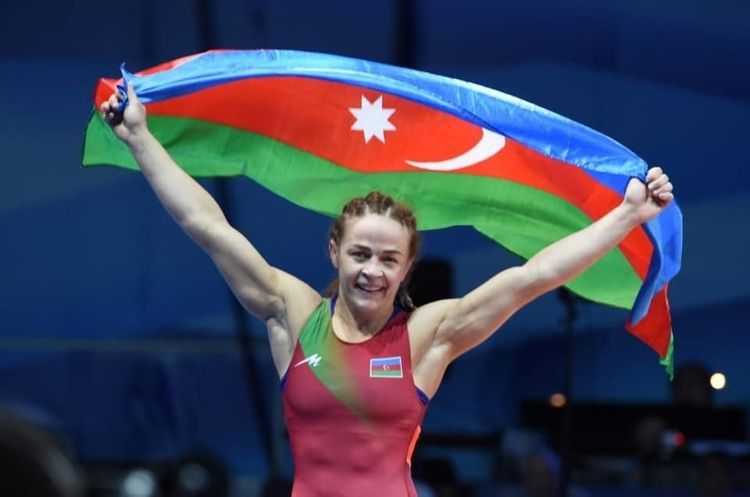 Azerbaijani female wrestler Maria Stadnik became the European champion for the 8th time - VIDEO