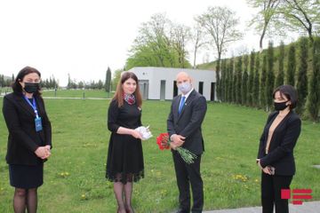 Deputy Ambassador of Israel visits Guba Genocide Memorial Complex - PHOTO