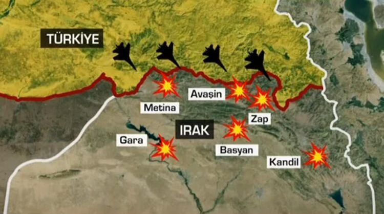 Turkey launches large scale operation against PKK terrorists in Iraq