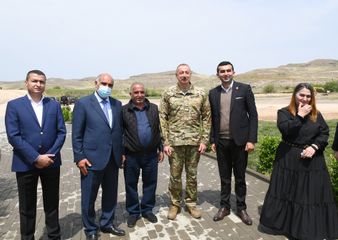 President Ilham Aliyev and first lady Mehriban Aliyeva visited Jabrayil and Zangilan districts - UPDATED-1