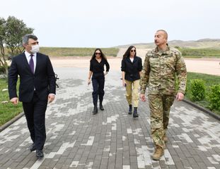 President Ilham Aliyev and first lady Mehriban Aliyeva visited Jabrayil and Zangilan districts - UPDATED-1