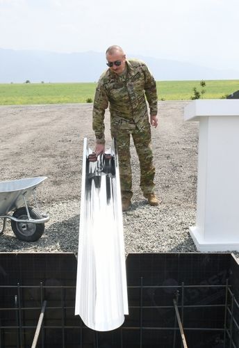 President Ilham Aliyev laid foundation of Zangilan-Horadiz highway 