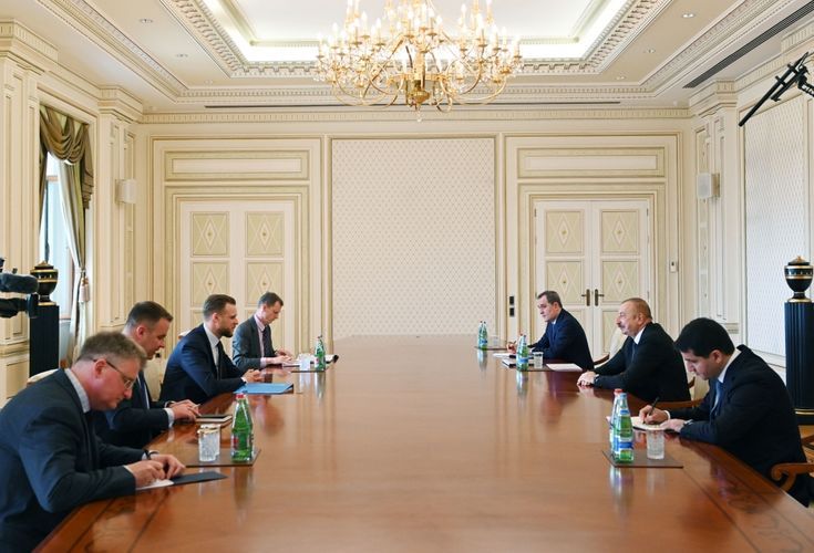 President Ilham Aliyev received delegation led by Lithuanian FM - UPDATED