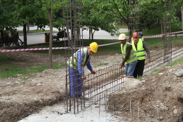 Monument complex in memory of martyrs being constructed in Azerbaijan's Ganja