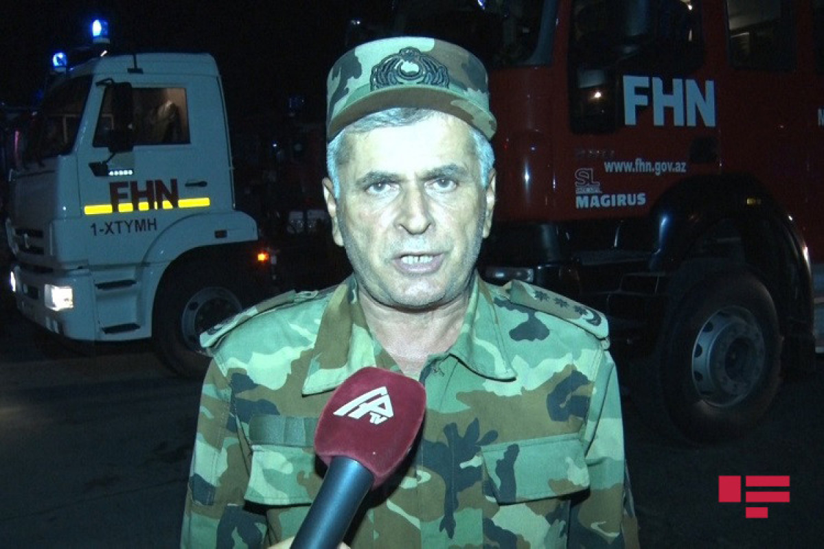Chief of the fire equipment department of the State Fire Protection Service of the MES Nazar Bakhishov