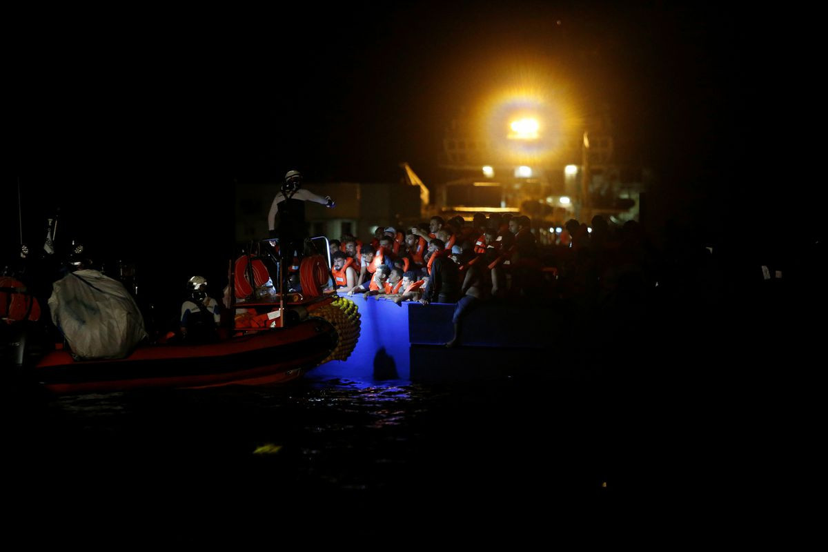 Rescuers pull 394 migrants from dangerously overcrowded boat off Tunisia