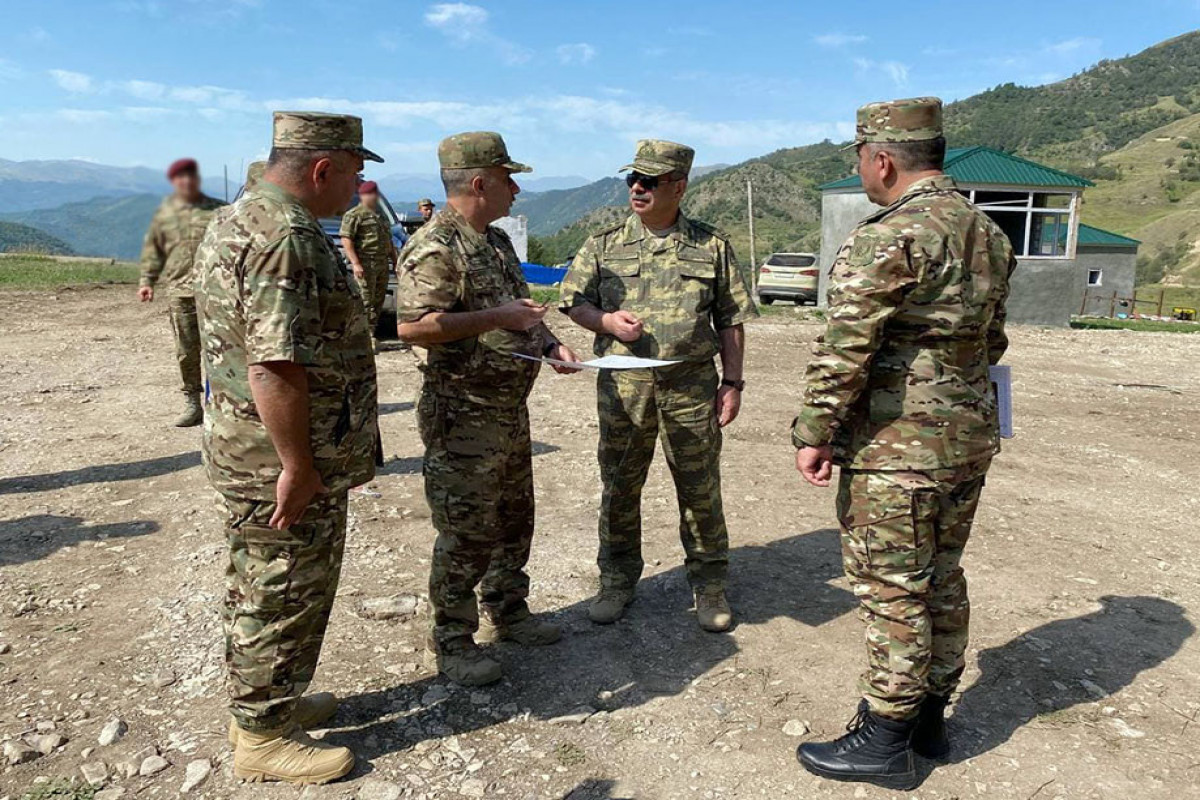 The Minister of Defense inspected the training range being constructed in the Kalbajar region
