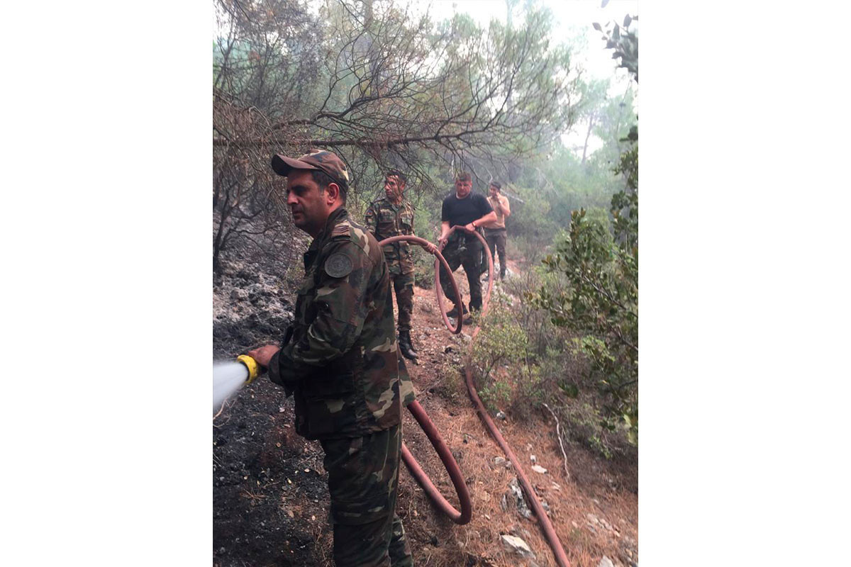 Azerbaijani MES forces continue firefighting in Turkey