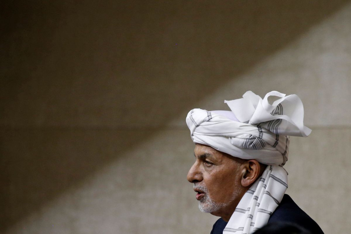  Ashraf Ghani left Afghanistan following the Taliban's rapid advance into Kabul