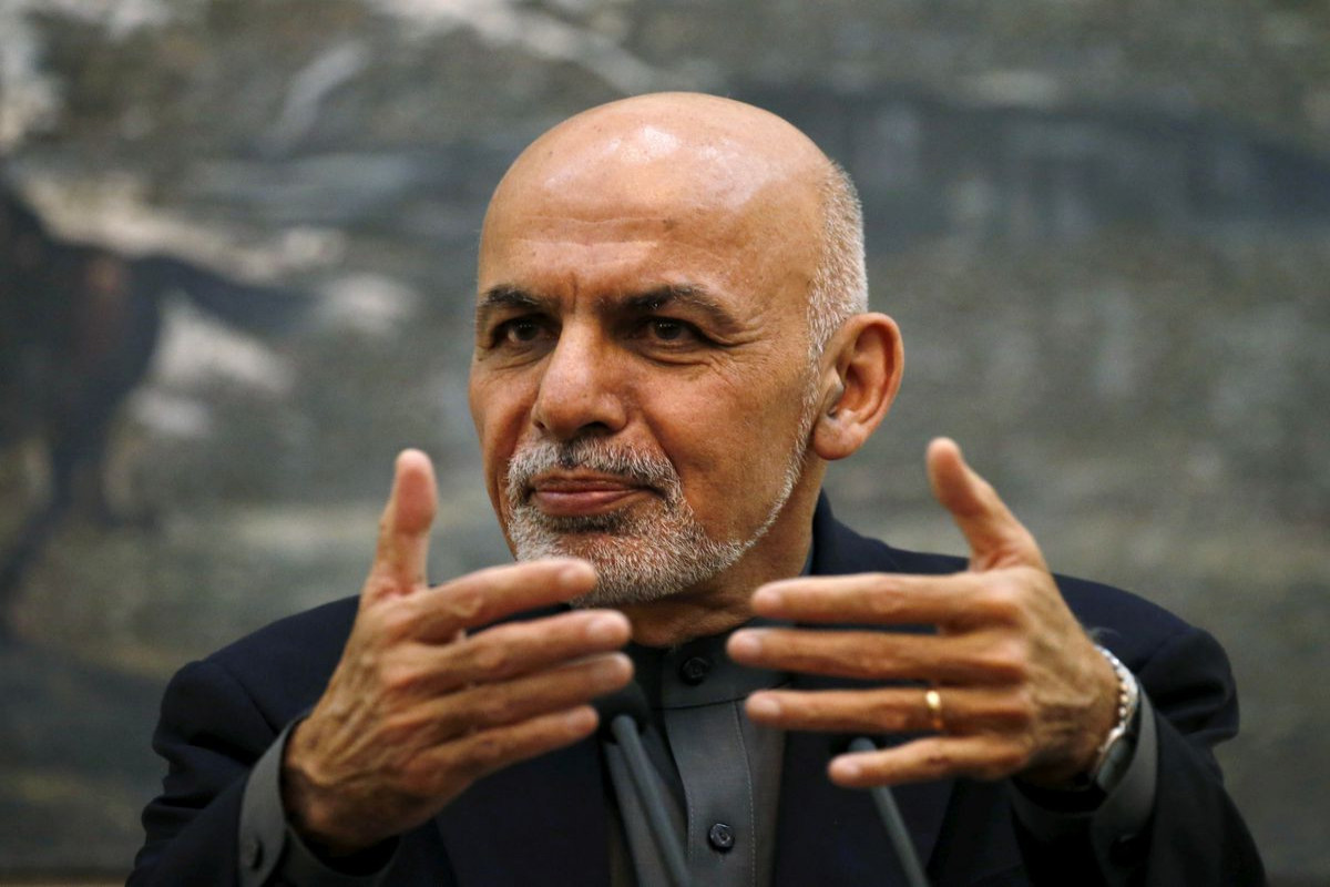 Afghan president says he left country to avoid bloodshed