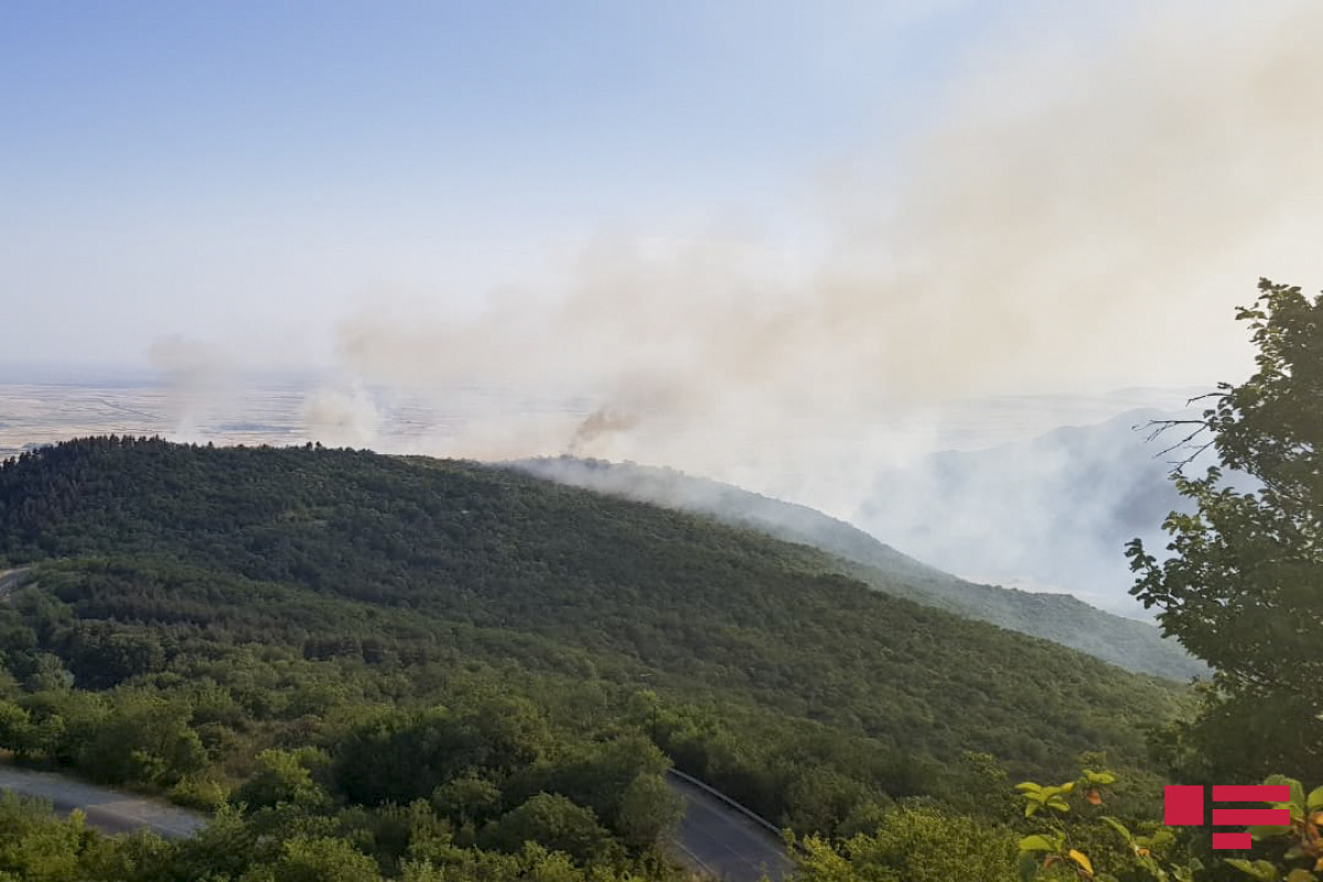 2 helicopters involved in extinguishing wildfire occurred in mountainous area in Azerbaijan’s Gabala-VIDEO 