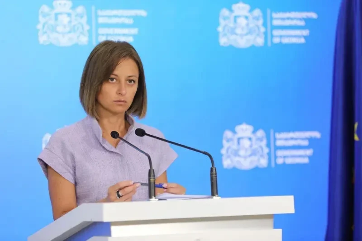 Georgia's Minister of Health Ekaterine Tikaradze