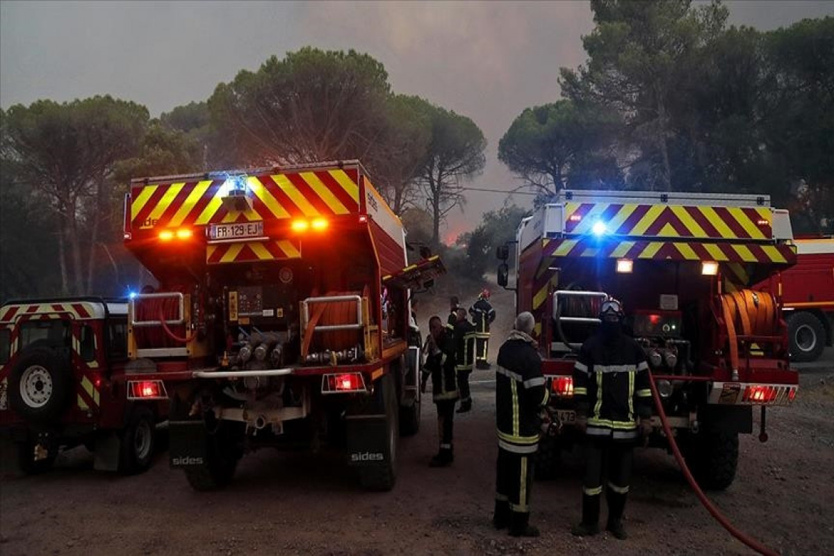 Wildfires in southern France