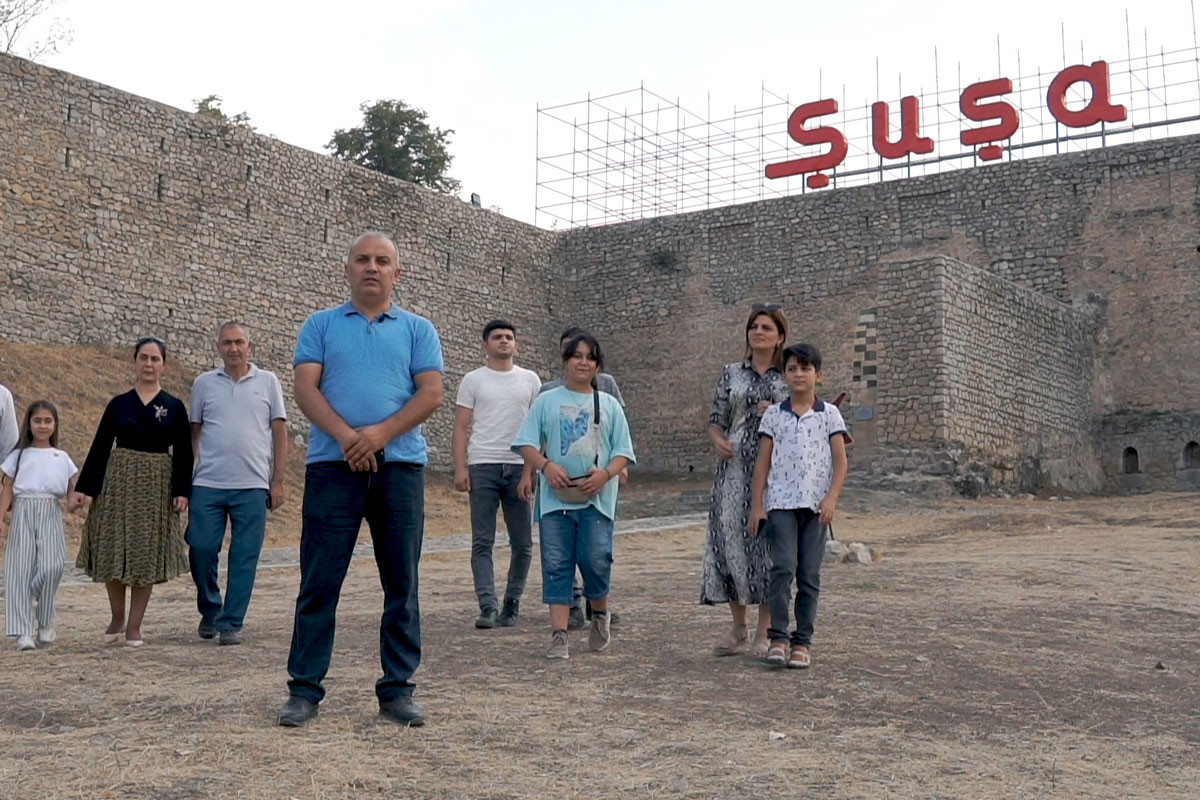 For the first time, Shusha residents congratulated Mehriban Aliyeva on her birthday from their hometown -VIDEO 