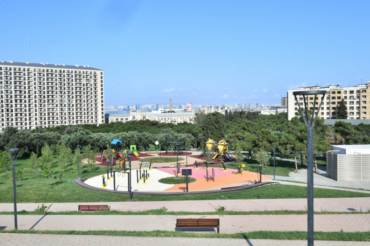 President Ilham Aliyev and First Lady Mehriban Aliyeva attended opening of newly-built Ganjlik Park in Baku