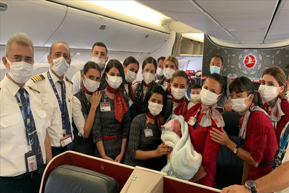 Afghan woman gives birth on board Turkish Airlines evacuation flight-PHOTO 
