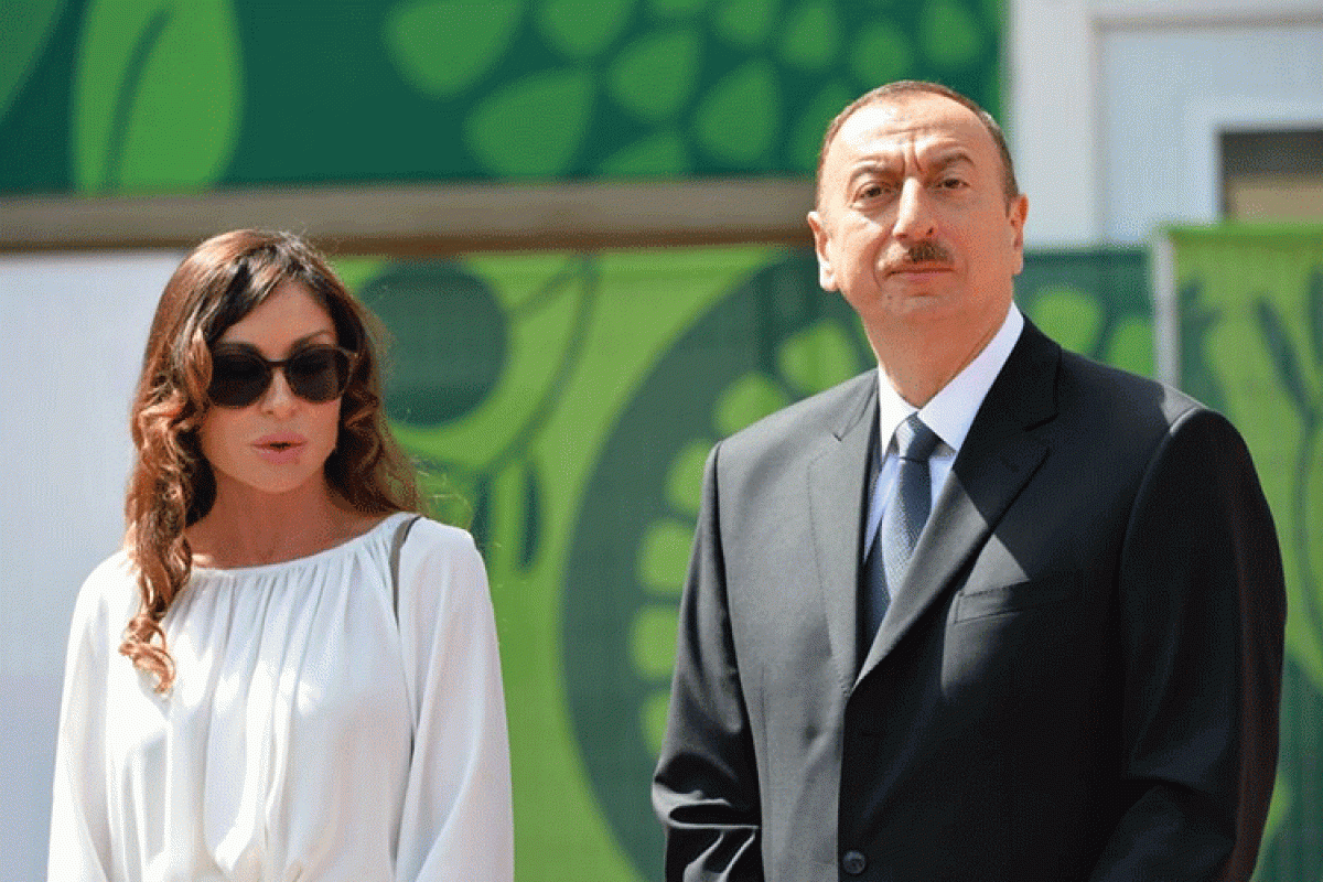 President of the Republic of Azerbaijan Ilham Aliyev and First Lady Mehriban Aliyeva