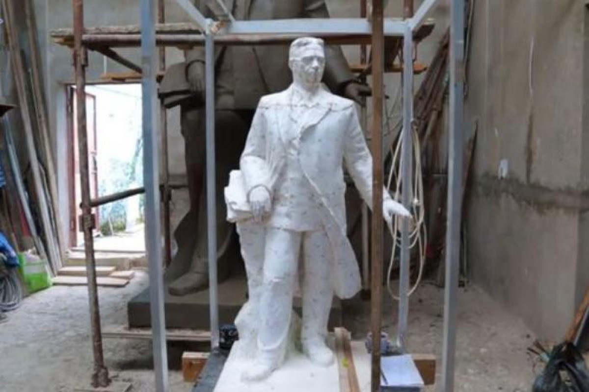 President Ilham Aliyev and First Lady Mehriban Aliyeva unveiled monument to Uzeyir Hajibayli in Shusha